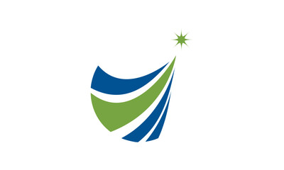 Financial business logo or financial graphic logo.