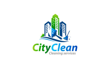 Illustration graphic vector of cleaning services concept logo design template