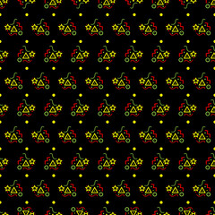 Geometry memphis pattern. Design for wall decoration, postcard, poster, brochure, shirt, etc.