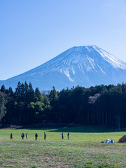 富士山でキャンプ