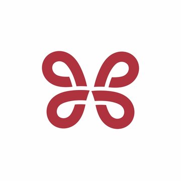 MW, WM, MPW, MPPW, WPPM, PPPP initilas butterfly shape logo and vector icon