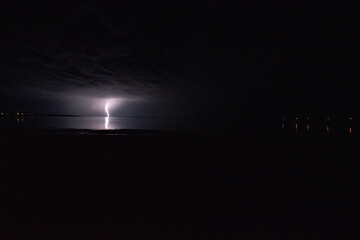 lightning over the bay