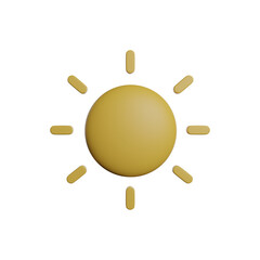 3D Rendering Illustration Sun Photo HD