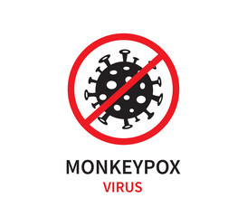 Monkeypox virus sign. MonkeyPox virus outbreak pandemic. epidemic, disease. Vector illustration.