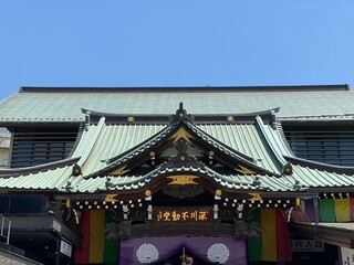 Japanese ancient temple, “Fukagawa Fudodo”, beautiful architecture details, year 2022 May 29th
