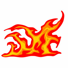 Fire cartoon art element