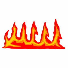 Fire cartoon art element