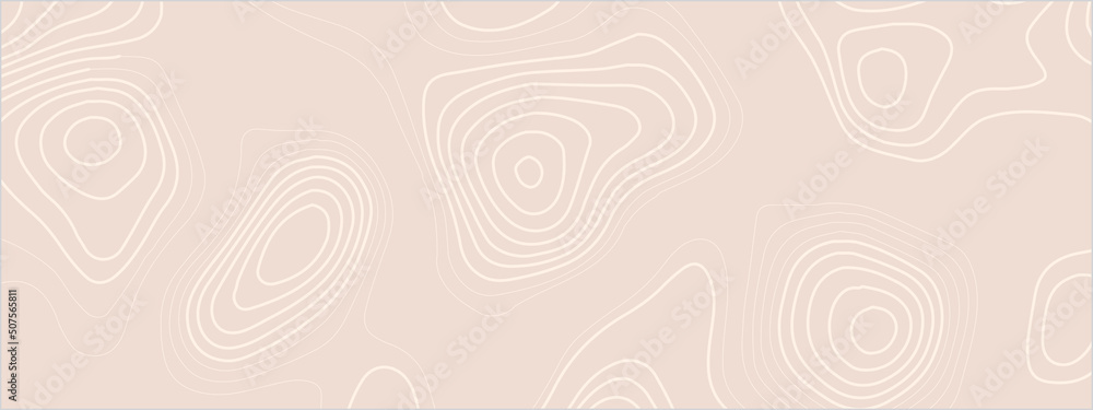 Poster geographic topographic map. retro topography map background for horizontal banner.