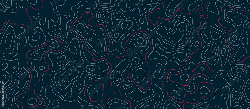 Poster background of the topographic map. topographic map lines, contour background