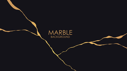 Gold marble texture background, gold with black marble background with yellow veins