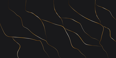 Gold marble texture background, gold with black marble background with yellow veins