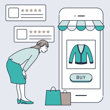 クチコミマーケティングで商品購入を促進しよう！なイラスト素材｜mayucolor08