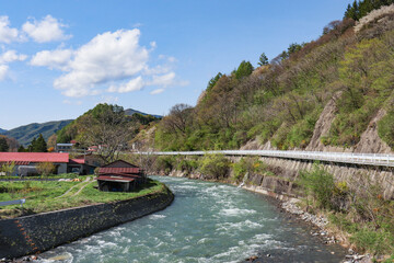 Fototapeta premium 木曽川（長野県木祖村）