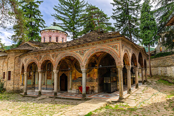 Naklejka premium Troyanski Monastery, One of The Most Beautiful in Bulgaria