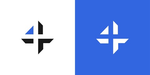 Modern and unique 4X logo design 3