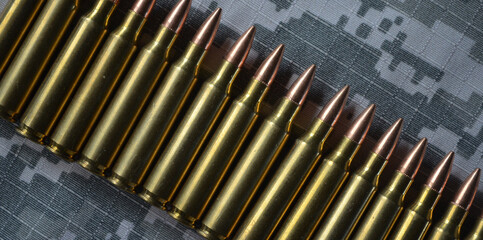 Loaded 223/5.56 Cartridges. Full metal jacket bullets.