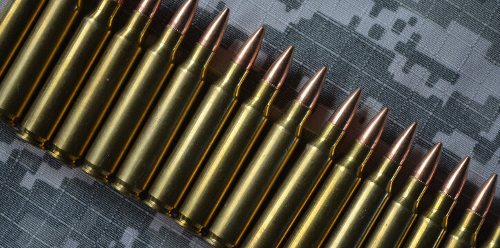 Loaded 223/5.56 Cartridges. Full metal jacket bullets.