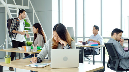 Creative people working in office, office lifestyle