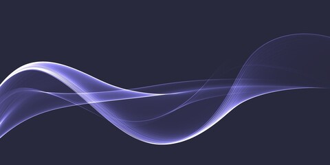Abstract background with flowing grid line. Dynamic waves
