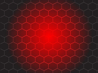 Fototapeta premium red hexagon background