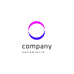 circle tech modern logo design