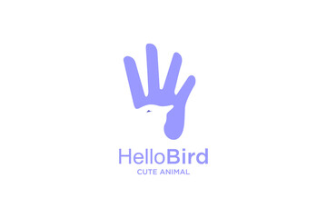 hand with bird concept design