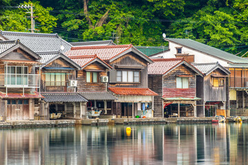 京都　伊根の舟屋
