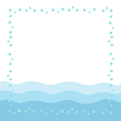 イラスト背景素材：波・水の背景