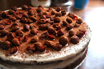 chocolate biscuit on a plate