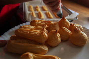 eclairs on paper