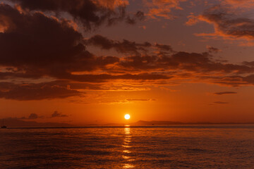 りんくうマーブルビーチの夕日