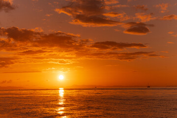 りんくうマーブルビーチの夕日