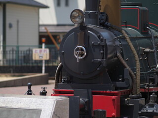 蒸気機関車の形をした坊ちゃん列車
