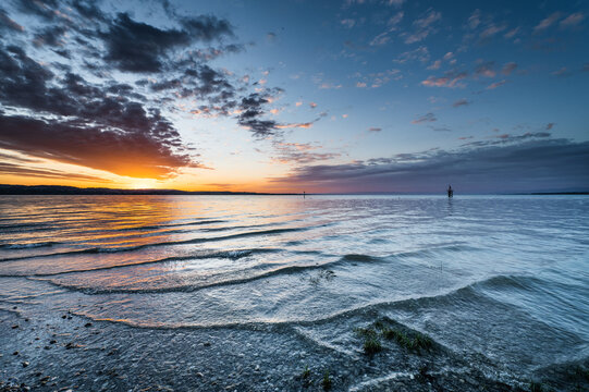 Before sunrise at Constance, Lake Constance, Germany