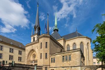 Fototapeta na wymiar Notre-Dame Cathedral in Luxembourg