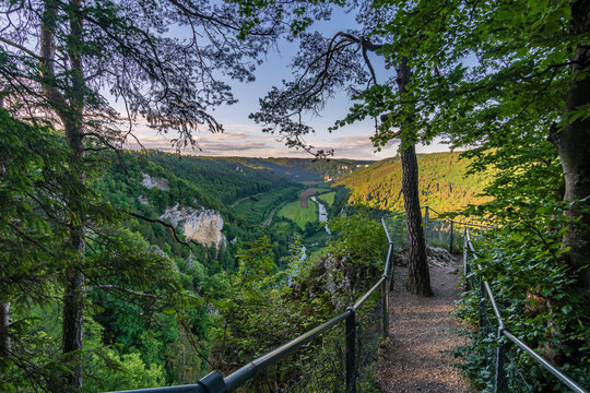 Popular circular hiking trail between Fridingen and Beuron