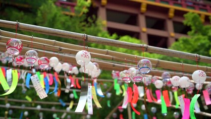 風鈴｜A japanese wind chime that makes a sound when blown by the wind at yutoku inari Saga