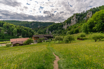 Popular circular hiking trail between Fridingen and Beuron