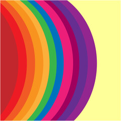 LGBTQ color vector, Pride symbol