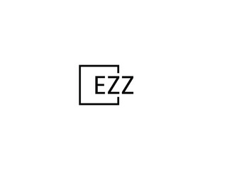 Obraz premium EZZ Letter Initial Logo Design Vector Illustration