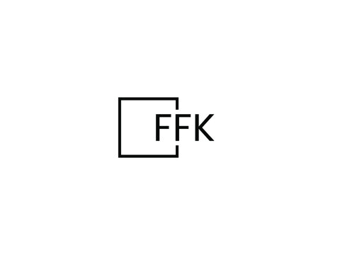 FFK Letter Initial Logo Design Vector Illustration