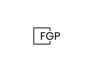 FGP Letter Initial Logo Design Vector Illustration