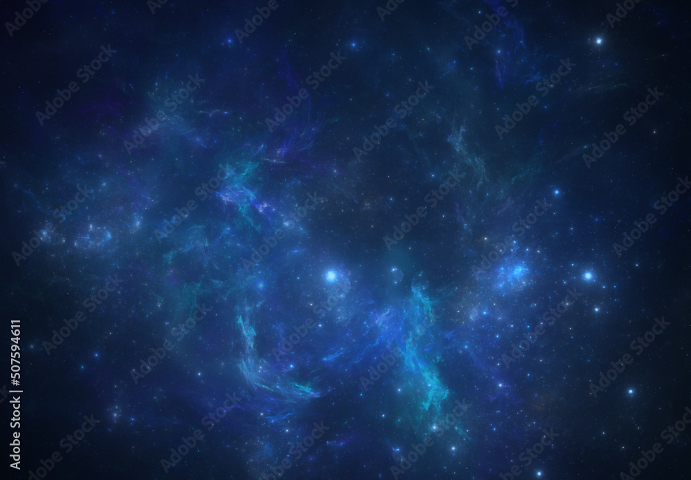 Canvas Prints deep space nebula with stars