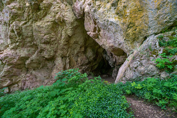 Obraz premium Exploration of some caves in the Upper Danube Valley