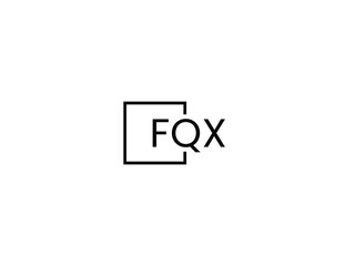 FQX letter initial logo design vector illustration