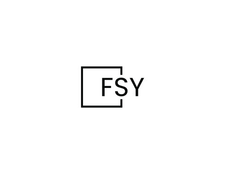 FSY letter initial logo design vector illustration