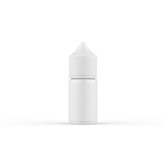 Vape liquid White Blank Bottle Mockup