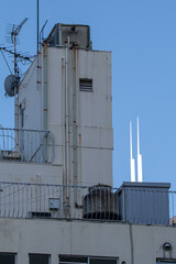東京の青山一丁目から見えるビルの風景