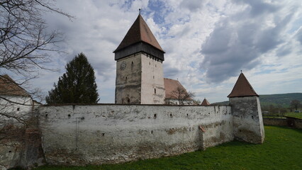 old castle church in Hosman, Nocrich in Rumania close to Sibiu