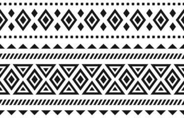 Geometric ethnic seamless pattern traditional. Design for background, wallpaper, fabric, clothing, carpet, textile, batik, embroidery.